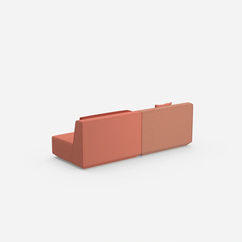 Modulares Ecksofa ohne Armlehne