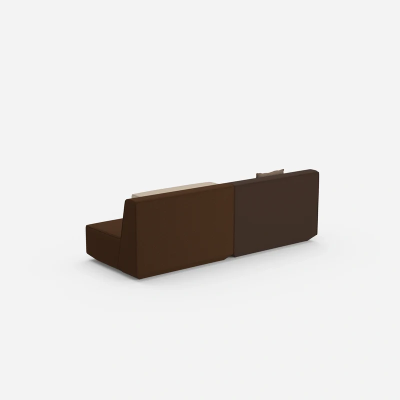 Modulares Ecksofa ohne Armlehne