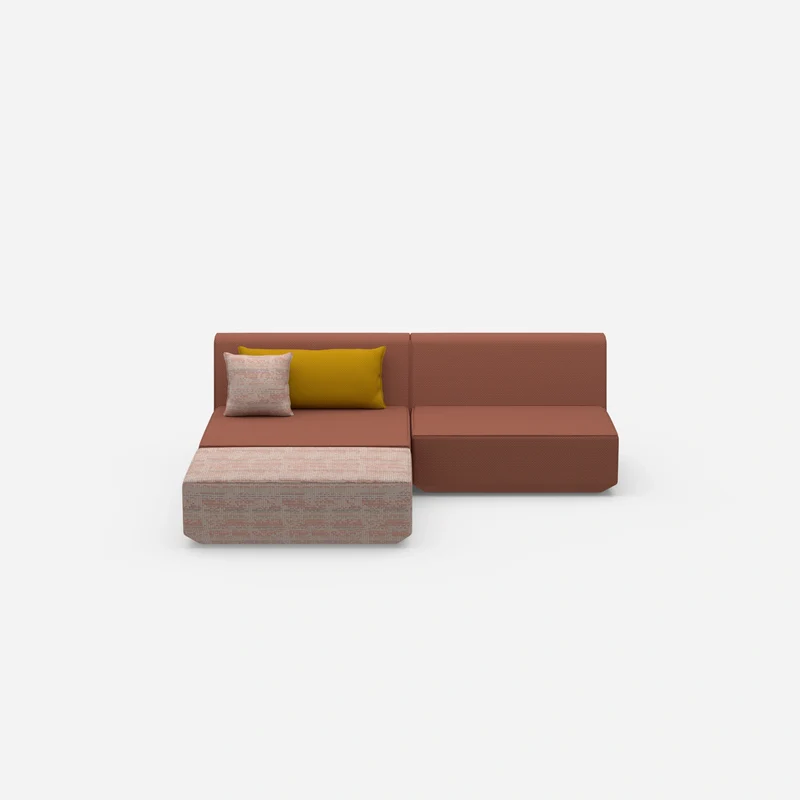 Modulares Ecksofa ohne Armlehne