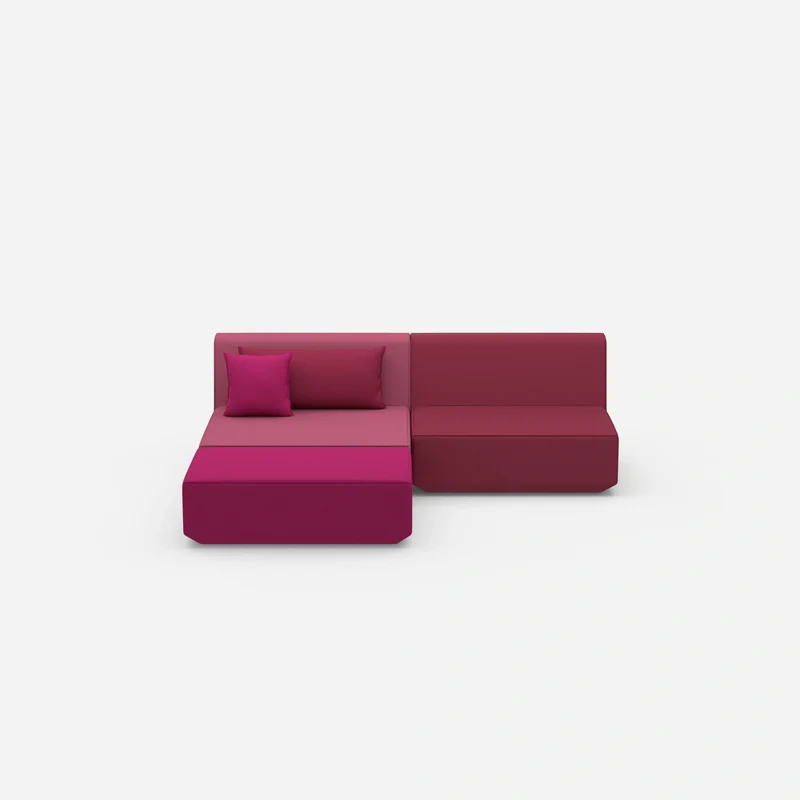 Modulares Ecksofa ohne Armlehne