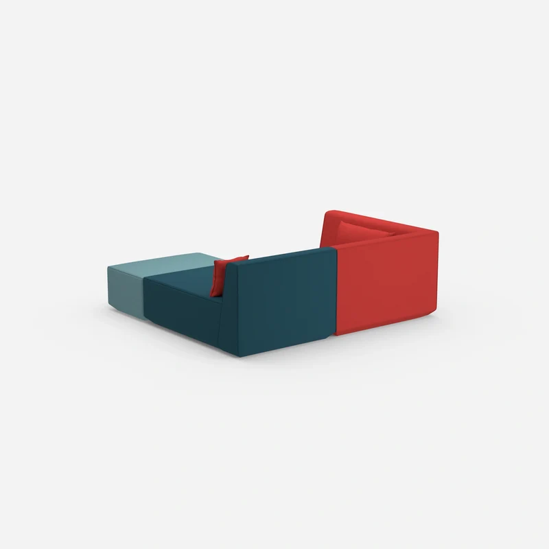 Tiefes modulares Ecksofa