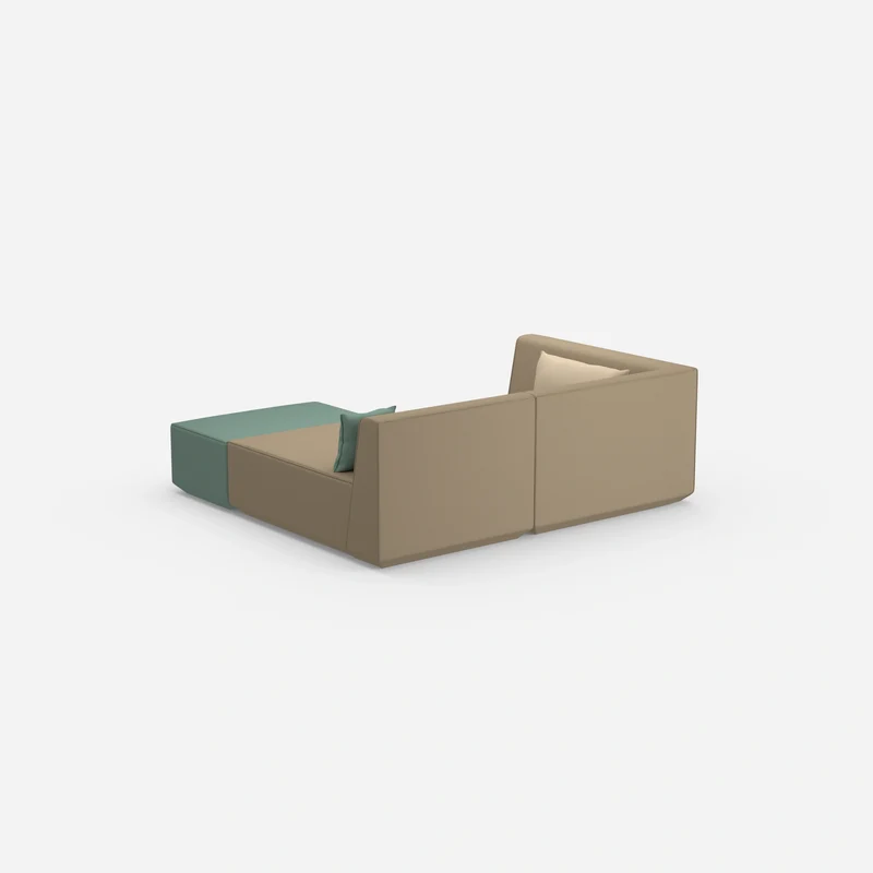 Tiefes modulares Ecksofa