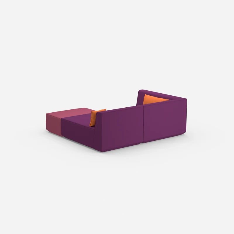 Tiefes modulares Ecksofa