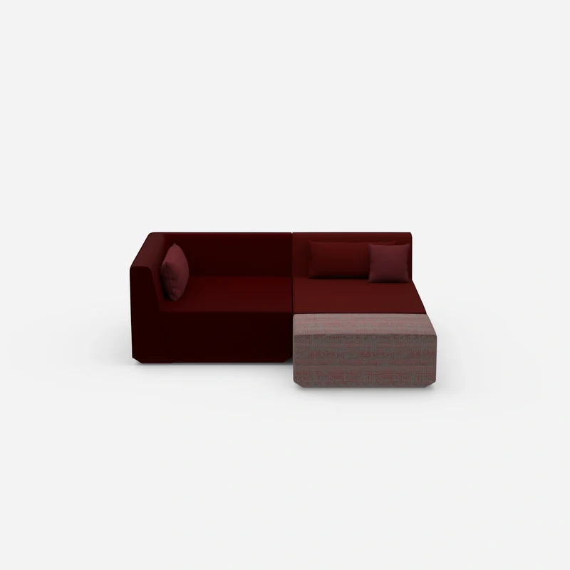 Tiefes modulares Ecksofa
