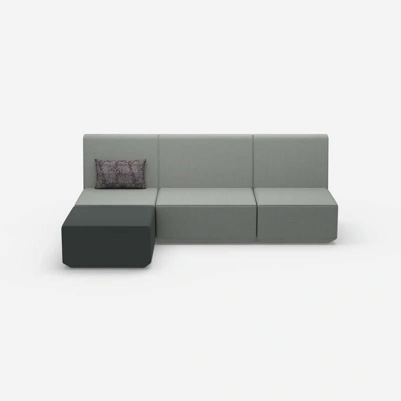 3er Couch grau