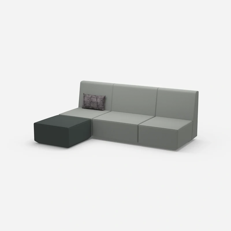 3er Couch grau