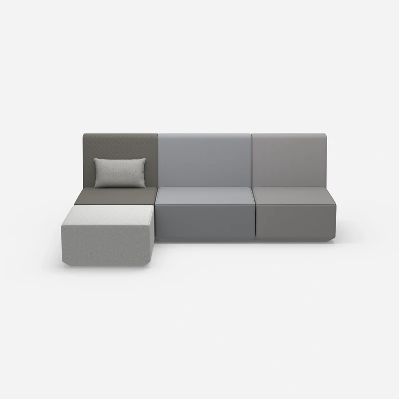 3er Couch grau
