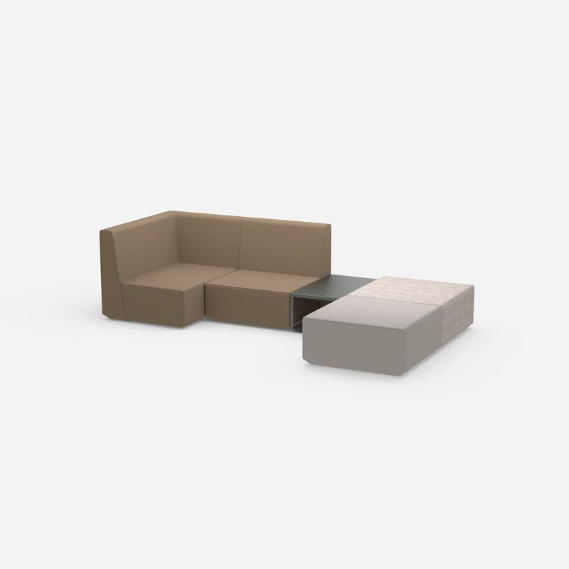 Beige Sitzbank