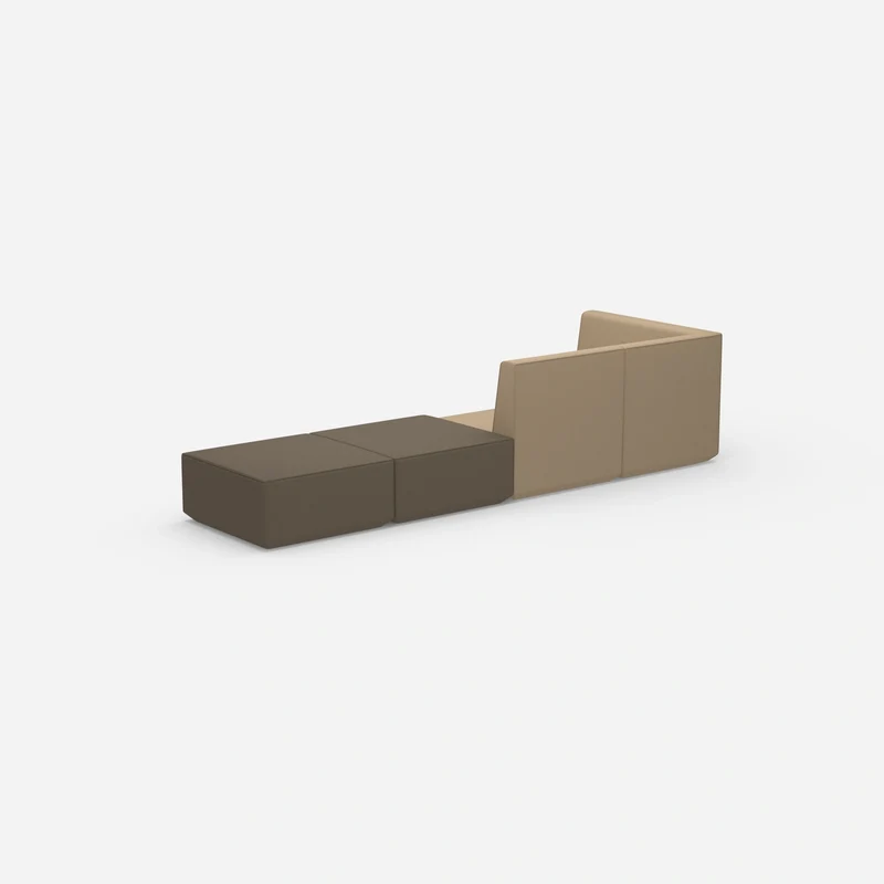 Beige Sitzbank