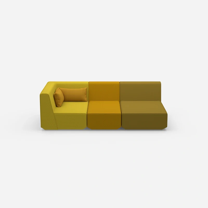 3 Sitzer Sofa modular mit Liegefunktion