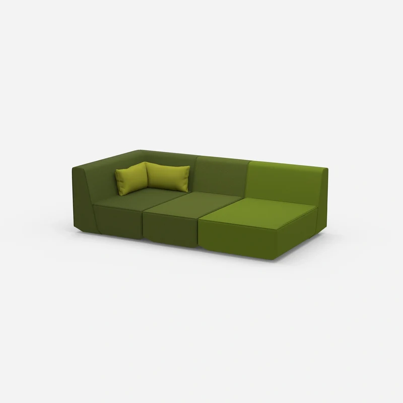3 Sitzer Sofa modular mit Liegefunktion