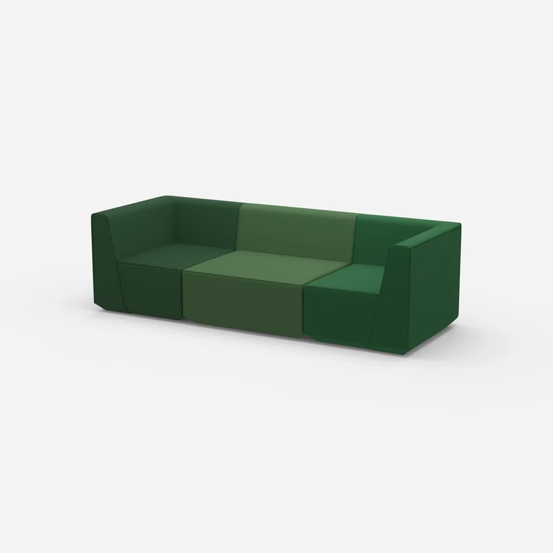 Sofa Dreisitzer grün