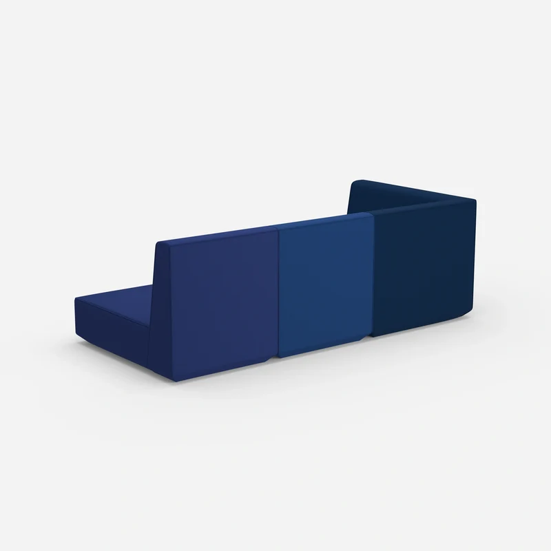 3 Sitzer Sofa mit Liegefunktion mit hoher Rückenlehne