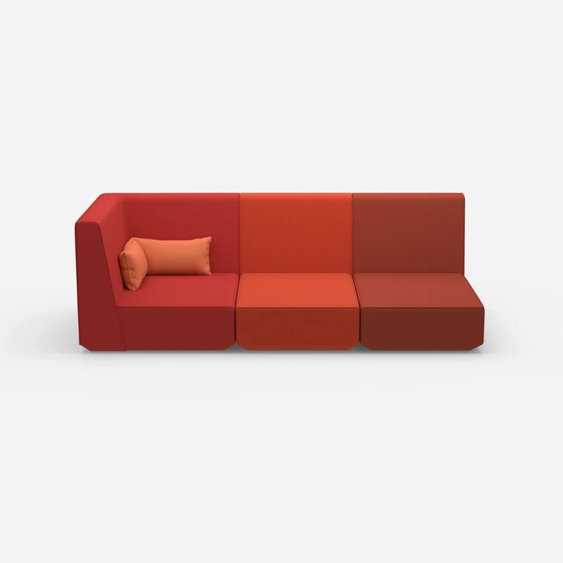 3 Sitzer Sofa mit Liegefunktion mit hoher Rückenlehne
