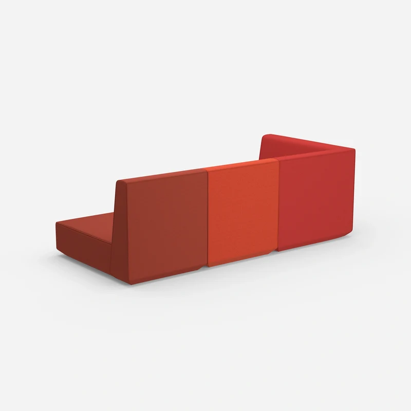 3 Sitzer Sofa mit Liegefunktion mit hoher Rückenlehne