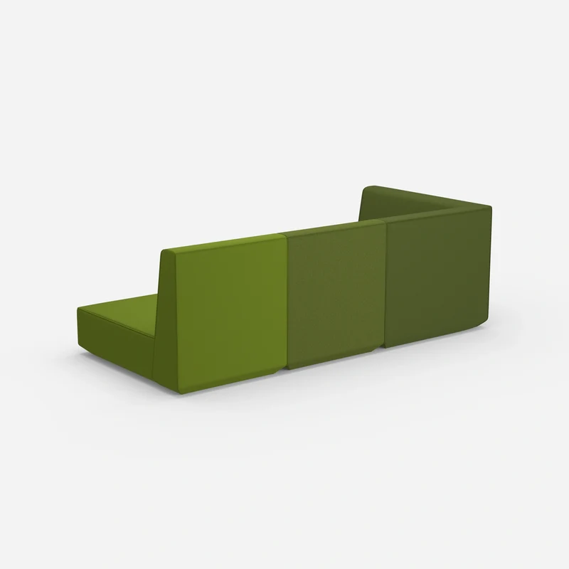 3 Sitzer Sofa mit Liegefunktion mit hoher Rückenlehne