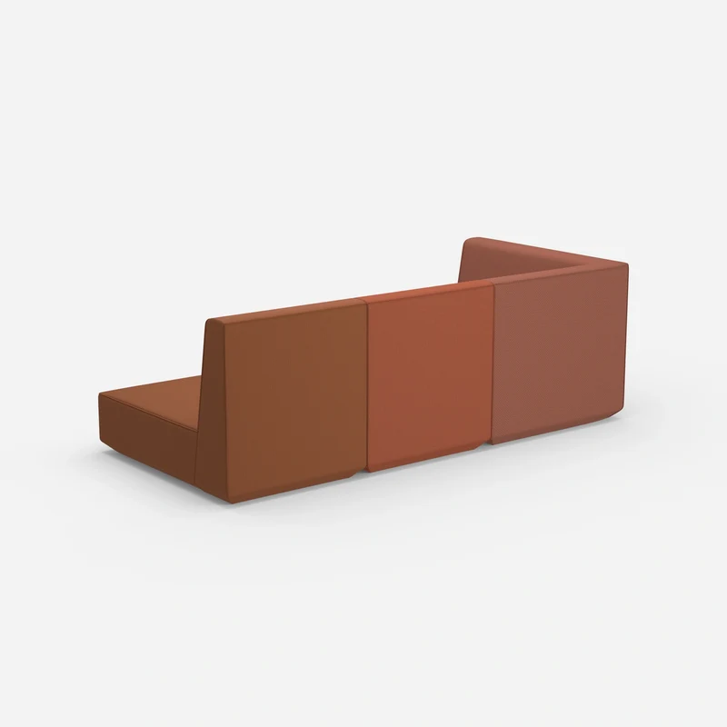 3 Sitzer Sofa mit Liegefunktion mit hoher Rückenlehne