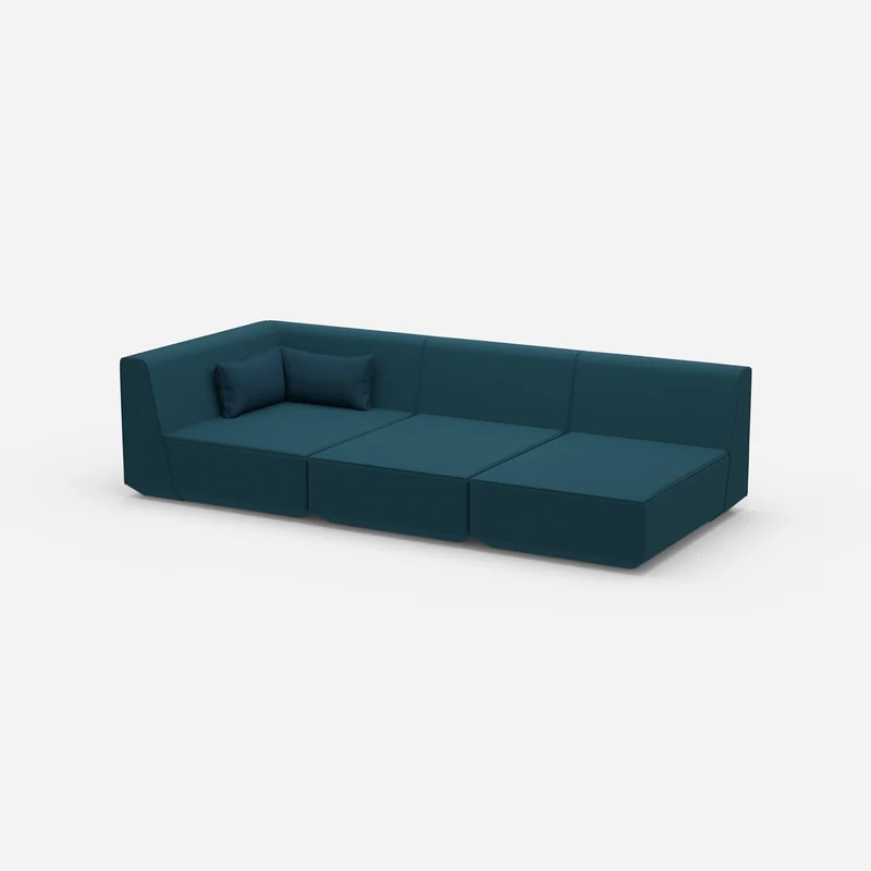 3er Sofa mit Liegefunktion 260 cm breit