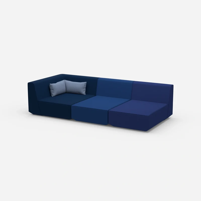 3er Sofa mit Liegefunktion 260 cm breit