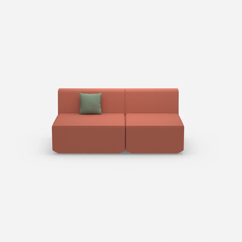 Modulares Sofa bunt 2 Personen
