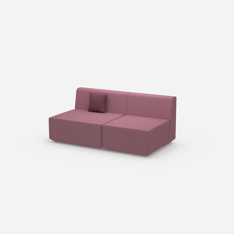 Modulares Sofa bunt 2 Personen