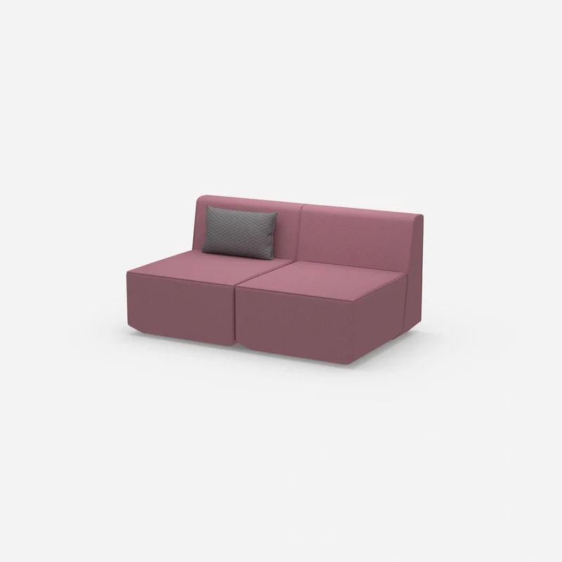 2 Sitzer Sofa rosa