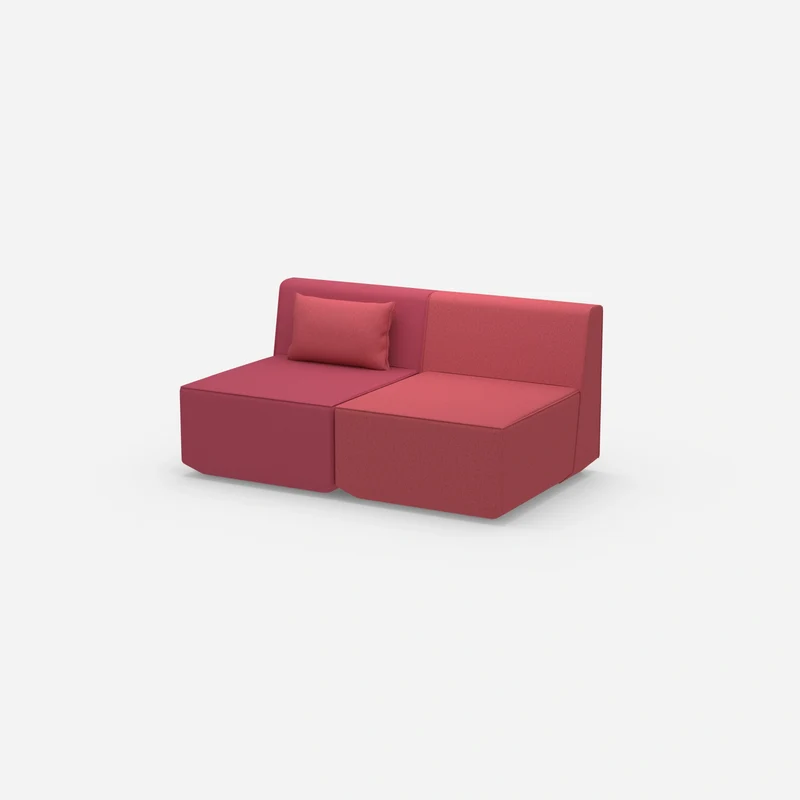 2 Sitzer Sofa rosa