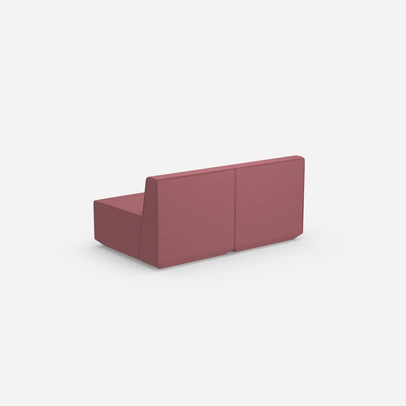 2 Sitzer Sofa rosa