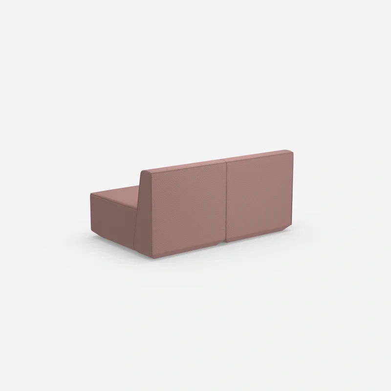 2 Sitzer Sofa rosa