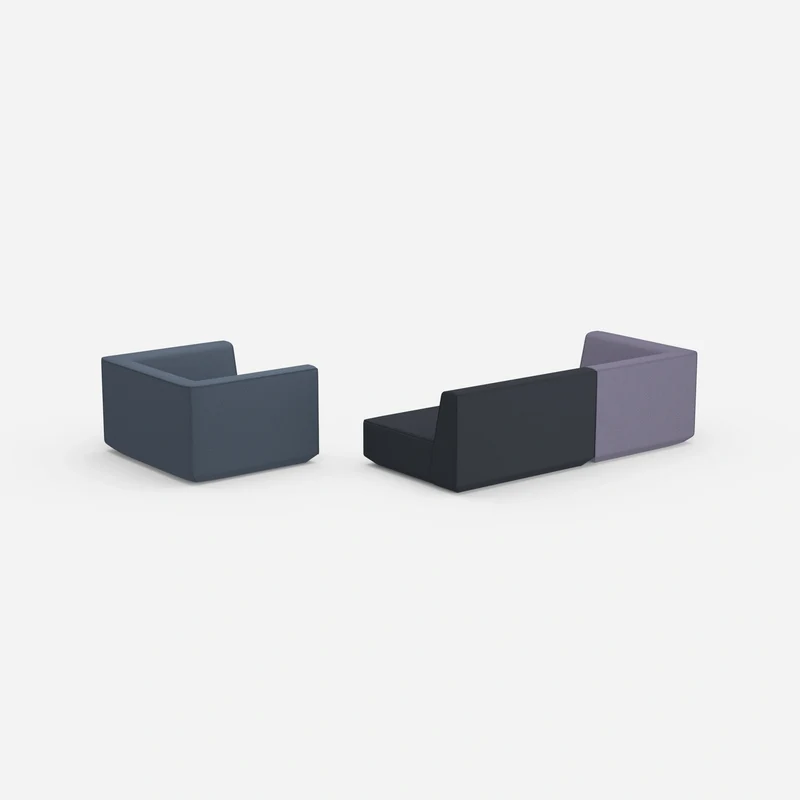 Dreier Sofa mit Sessel