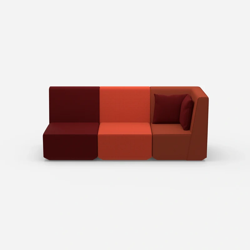 Sofa 3 Sitzer mit hoher Rückenlehne