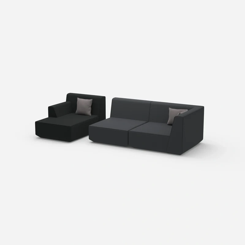 Couch 2 Sitzer mit Ottomane