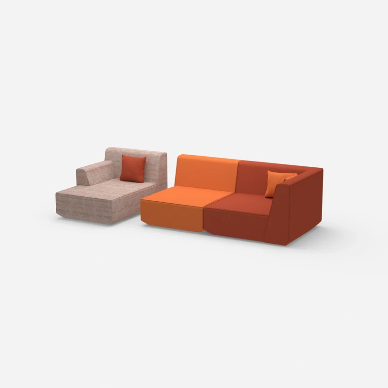 Couch 2 Sitzer mit Ottomane