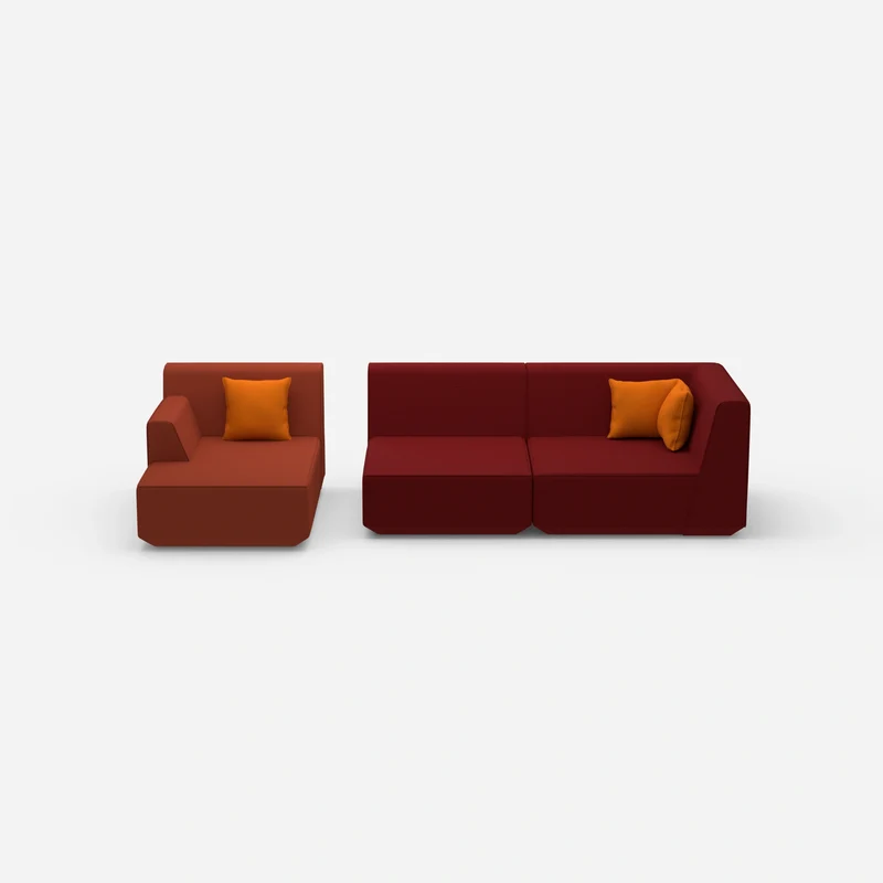 Couch 2 Sitzer mit Ottomane