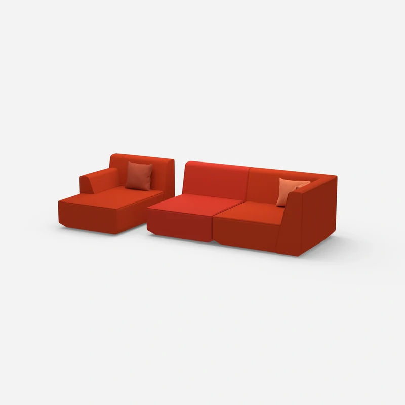 Couch 2 Sitzer mit Ottomane