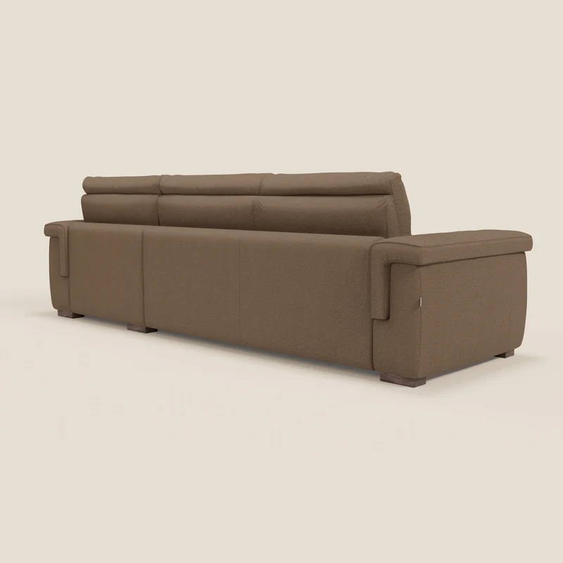 Magnolia canapé d'angle convertible avec méridienne coffre - matelas H 18cm en tissu détachable T05