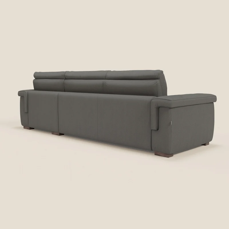 Magnolia canapé d'angle convertible avec méridienne coffre - matelas H 18cm en tissu détachable T05