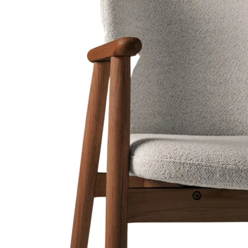 Lot de 4 fauteuils MICADONI Ria en tissu beige/gris