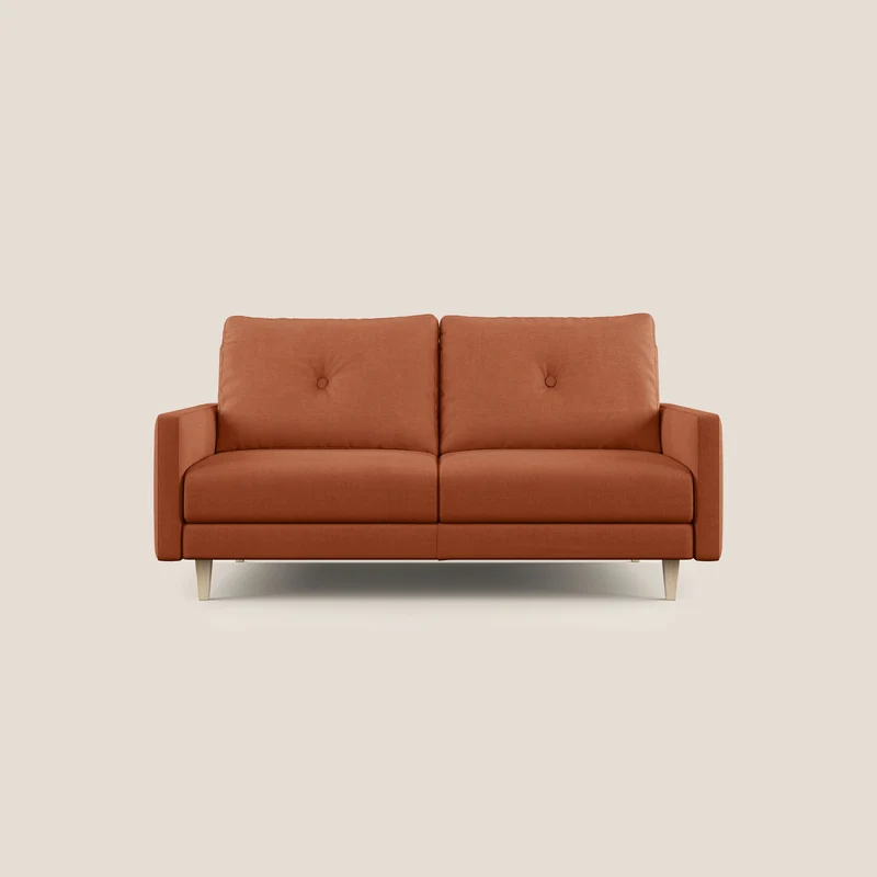Matisse Canapé avec assises extensibles et dossiers en plumes d'oie, tissu détachable T17 orange
