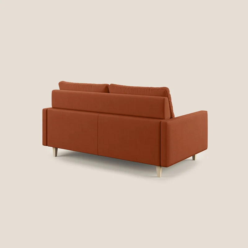 Matisse Canapé avec assises extensibles et dossiers en plumes d'oie, tissu détachable T17 orange