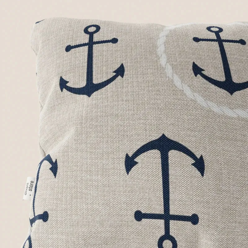 Nautilus collection de coussins avec différents motifs marins en tissu imperméable