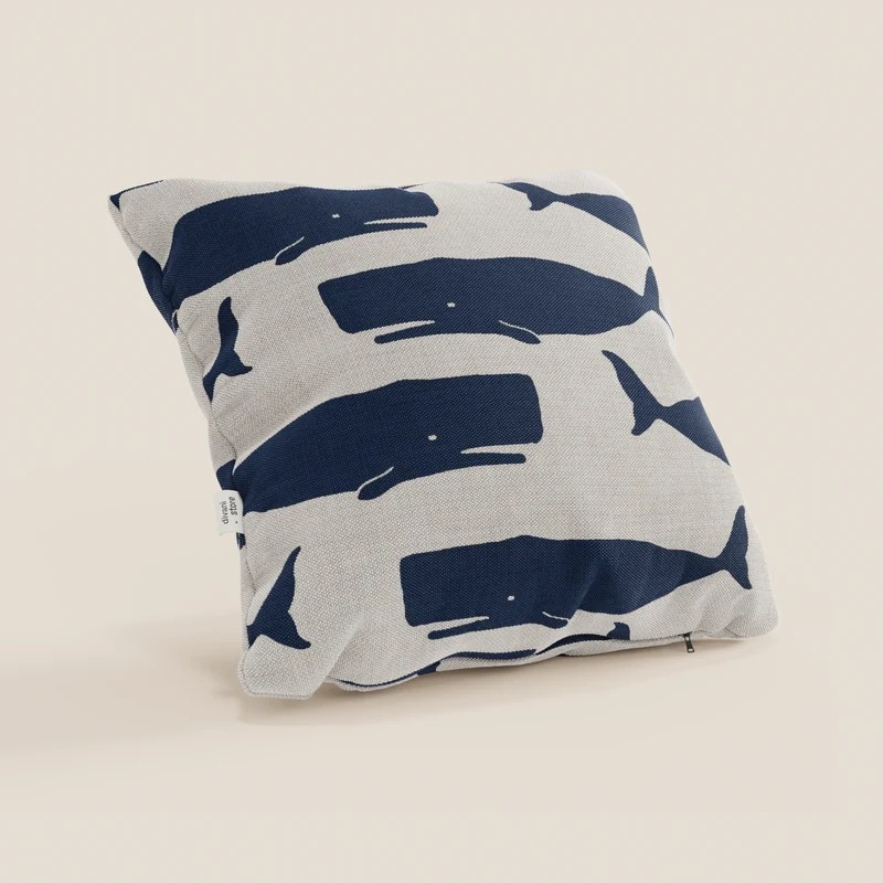 Nautilus collection de coussins avec différents motifs marins en tissu imperméable