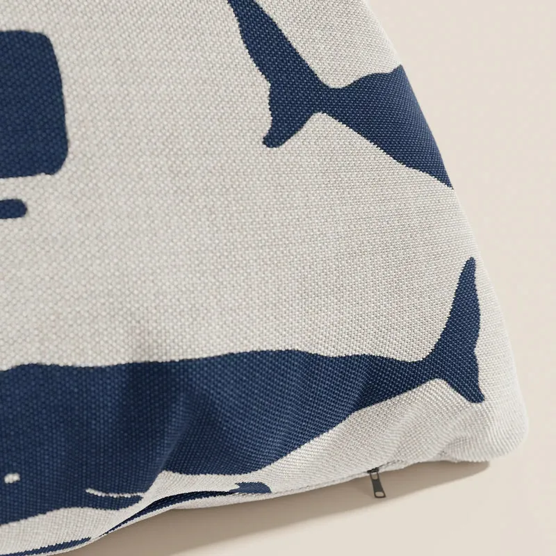 Nautilus collection de coussins avec différents motifs marins en tissu imperméable