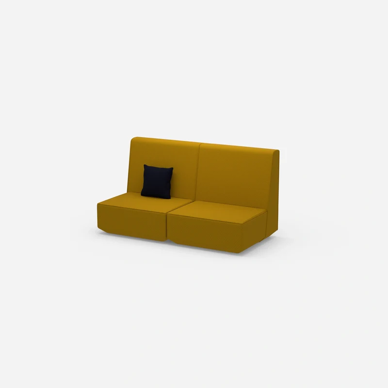 2er Sofa mit hoher Rückenlehne