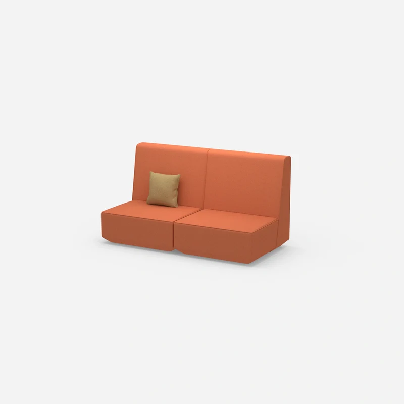 2er Sofa mit hoher Rückenlehne