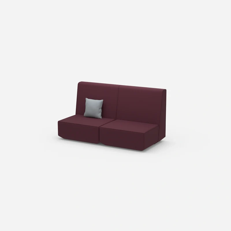 2er Sofa mit hoher Rückenlehne