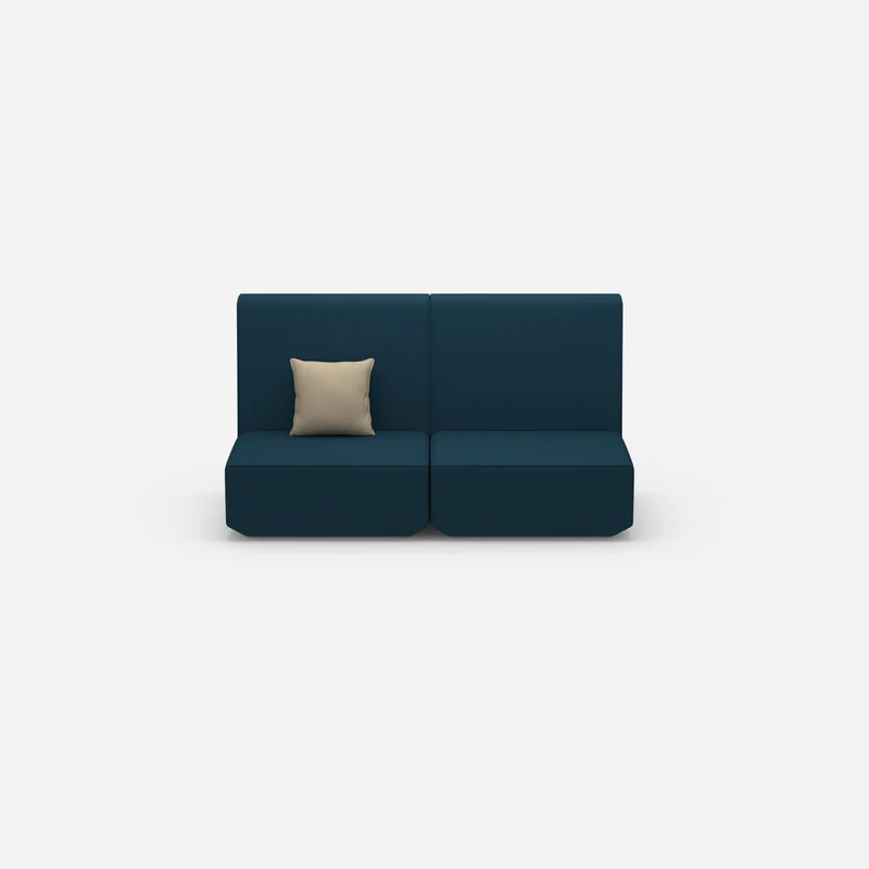 2er Sofa mit hoher Rückenlehne