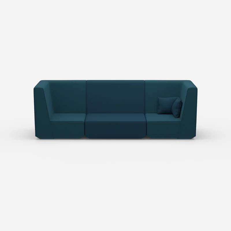 3 Personen Sofa blau