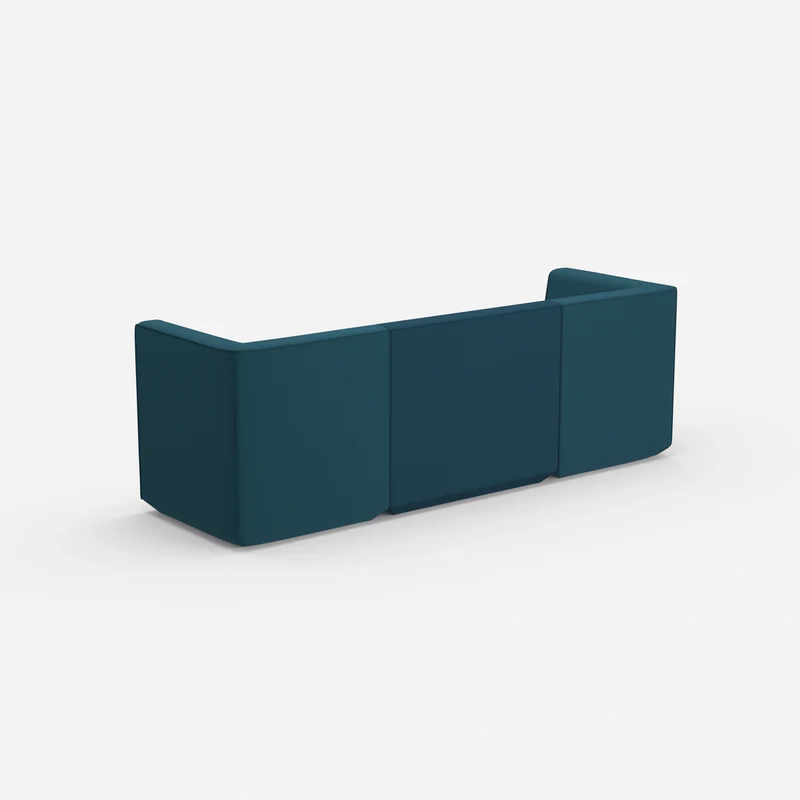 3 Personen Sofa blau