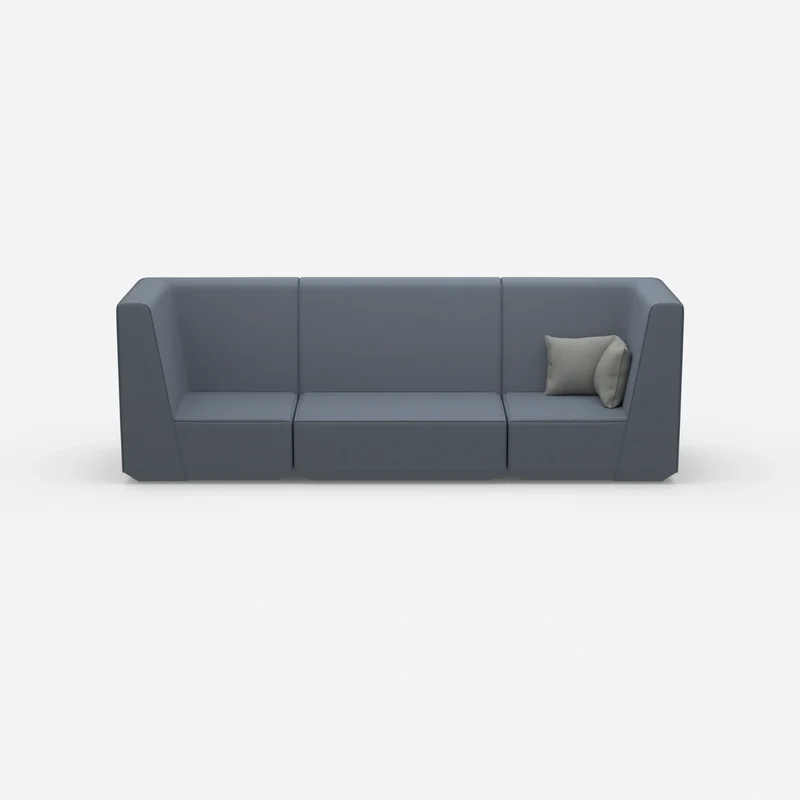 3 Personen Sofa blau
